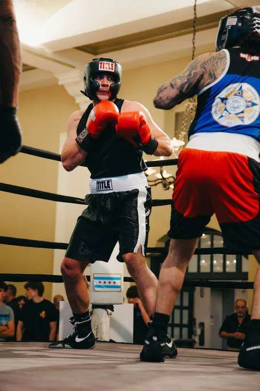 Boxing match at a Chicago charity fight night